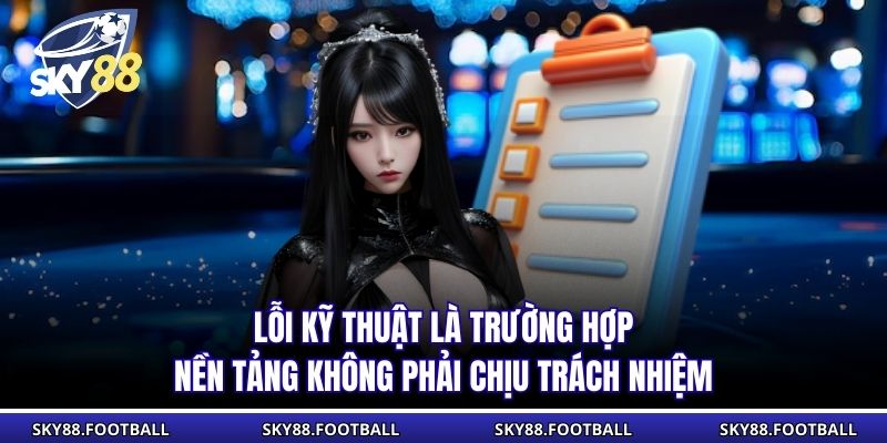 Lỗi kỹ thuật là trường hợp nền tảng không phải chịu trách nhiệm